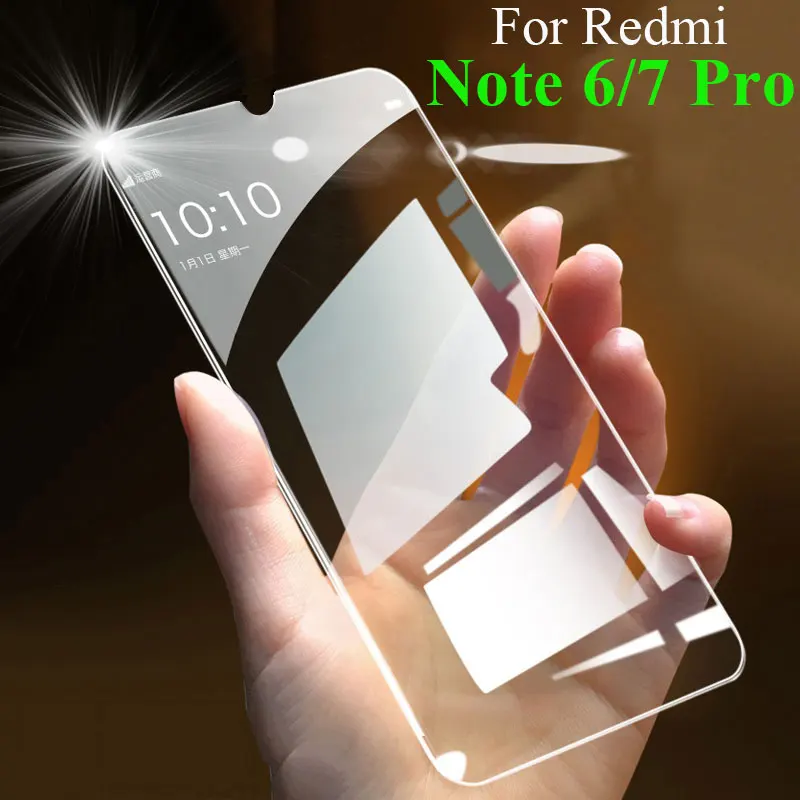 

protective glass on for xiaomi redmi note 7 6 pro armor screen protector tremp ksiomi redme not 6pro 7pro tempered glas film cam