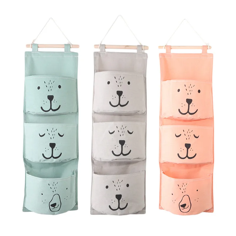 Wall Hanging Storage Bags Linen Closet Children Room Organizer Pouch