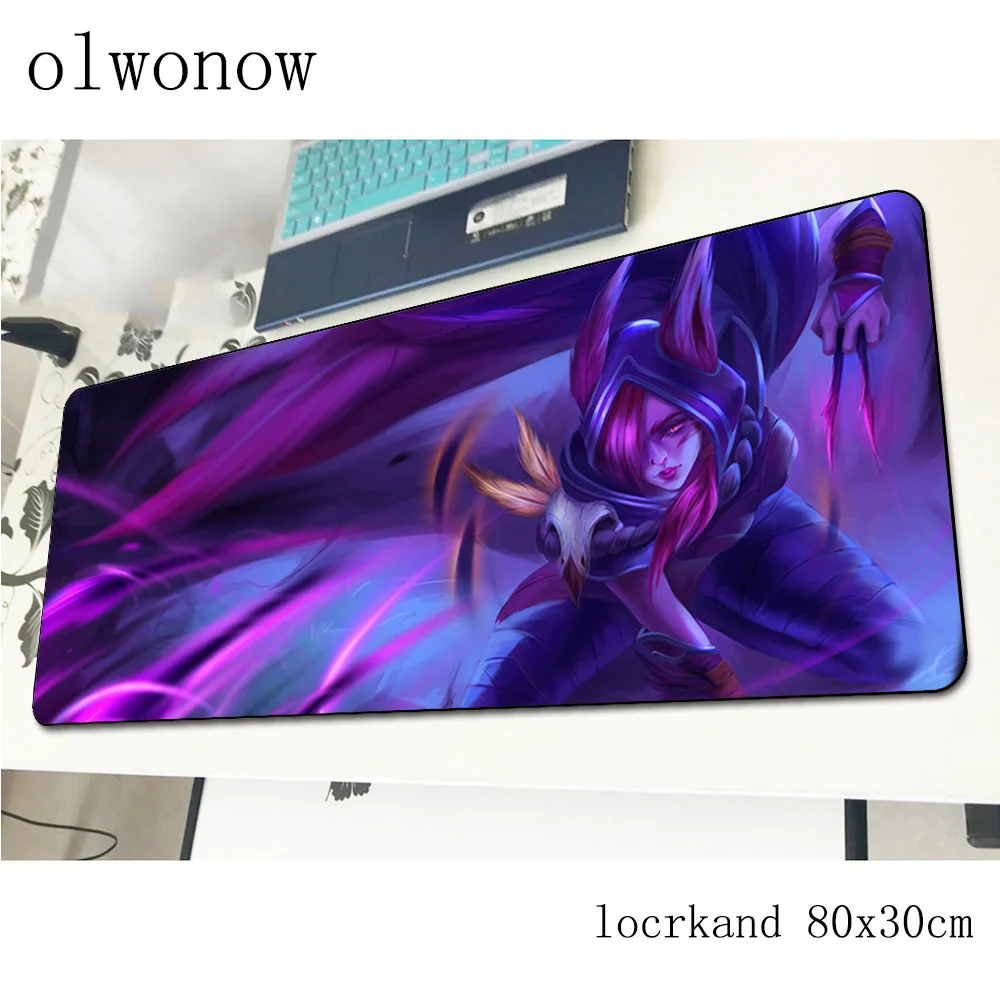  xayah mousepad 80x30cm Indie Pop gaming mouse pad big gamer mat Natural Rubber computer desk padmou