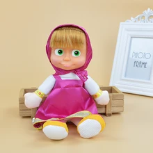 Popular Masha Plush Dolls High Quality Russian Masha Stuffed Toys Kids Toys Briquedos Birthday Gifts