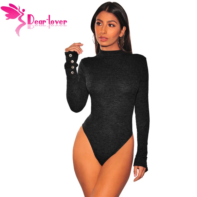 Black-Mock-Neck-Ribbed-Knit-Long-Sleeves-Bodysuit-LC32314-2-30311