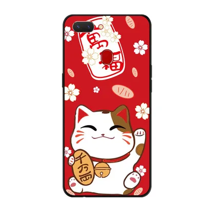 Для Oppo Realme 2 Чехол для мобильного телефона чехол lucky кошка из мягкого силикона Капа защитный чехол для Oppo Realme2 Чехлы coque shell - Цвет: A5