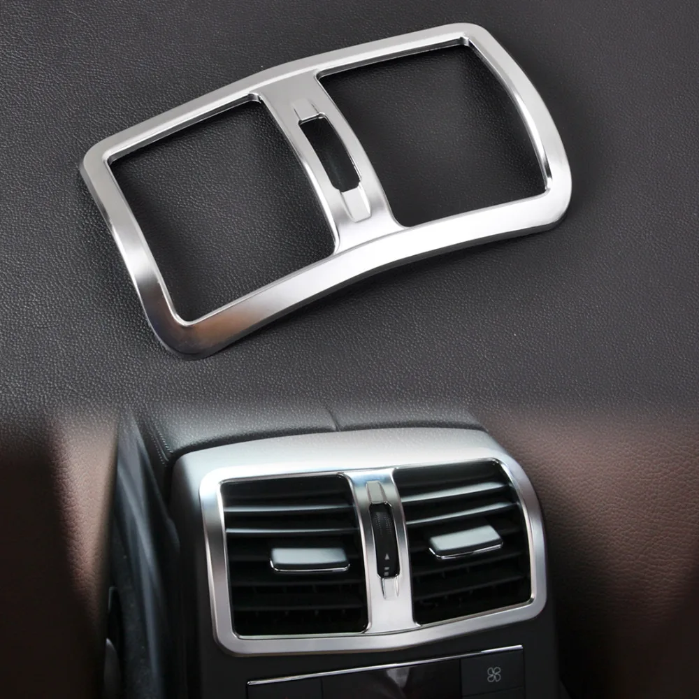 

CITALL Interior Chrome Armrest Box Rear Air Condition Vent Cover Trim Air Outlet decorative for Mercedes Benz W212 E Class 2013+