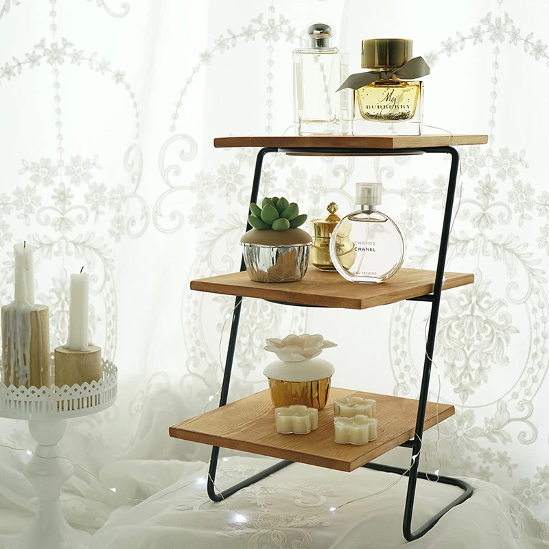 

Removable wood cupcake display stand 3 tiers afternoon dessert holder frame cake decorating tools Perfume Storage