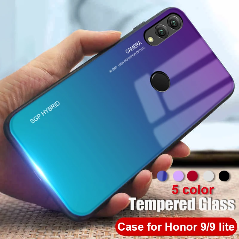 Стеклянные чехлы для телефонов huawei honor 9 lite чехол на light life honor9 стеклянный бампер |
