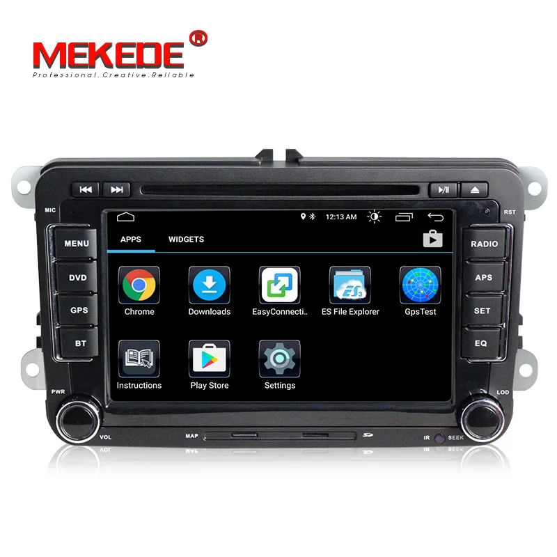 Android 4.4.4 автомобильный DVD GPS навигации 1024*600 4 ядра для Фольксваген Skoda поло Golf 5 6 Passat Jetta tiguan Touran caddy