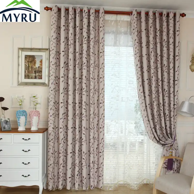 Home Blockout Curtain Wide Thick Curtain Decorative Drapes For
