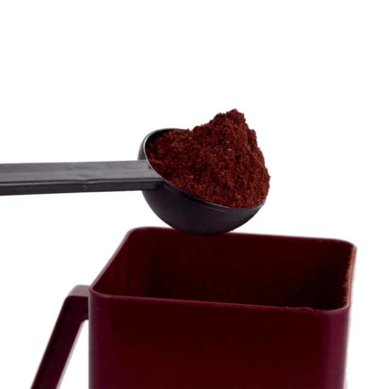 

2 IN 1 Coffee Spoon Coffee & Tea Tools Measuring Tamping Scoop Coffee Tamper Black Espresso Stand