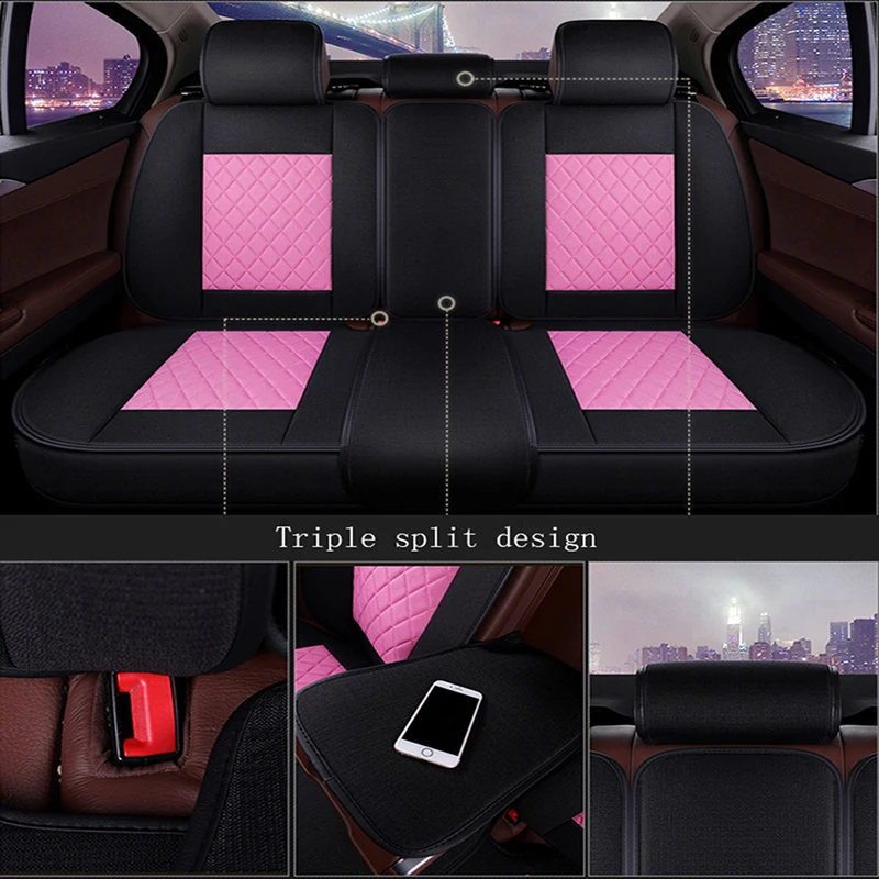 WLMWL универсальный кожаный чехол автокресла для Cadillac все модели ATS CT6 CTS SRX ATSL SLS XTS