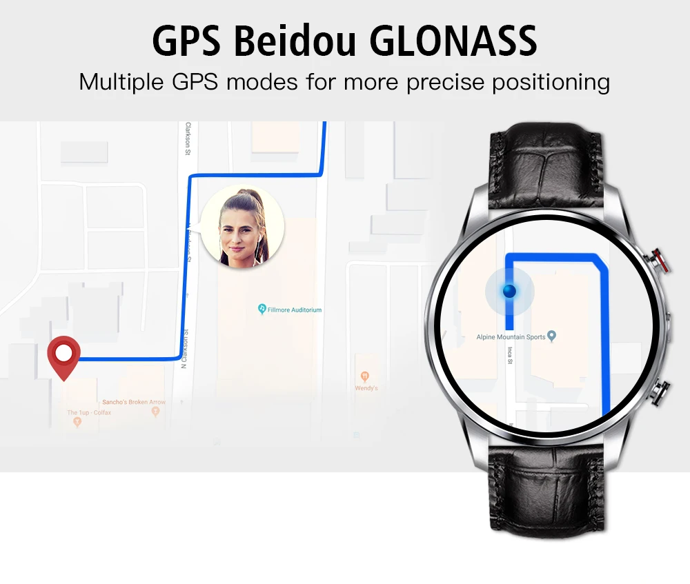 LEMFO LEF3 Смарт-часы Android 7,1 GPS умные часы для мужчин LTE 4G Смарт-часы телефон частота сердечных сокращений 1 Гб+ 16 Гб памяти с камерой 2 МП