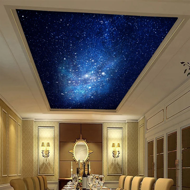 

3D photo wallpaper KTV bar universe ceiling 3D wallpaper living room bedroom wallpaper custom wallpaper mural