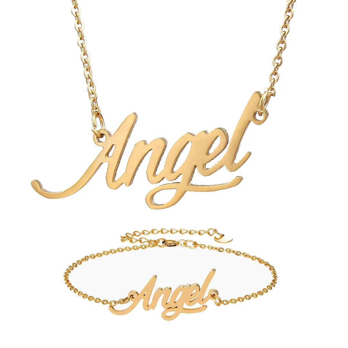 Angel Name Necklace Gold Cheap Sale, 51 