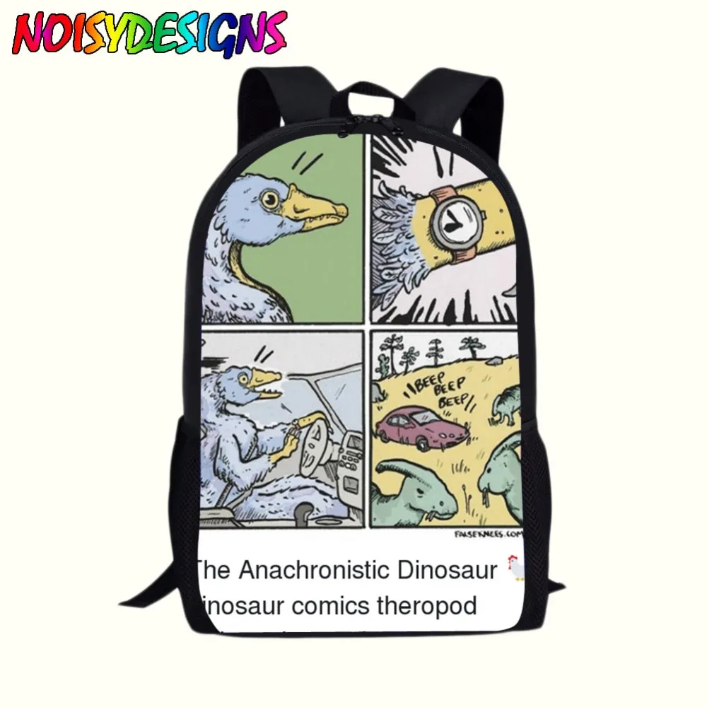 

Children's Boys Girls Casual Children's Bag Dinosaur Comic Printed Schoolbag Travel Backpack Men's and Women's Backpack Mochila