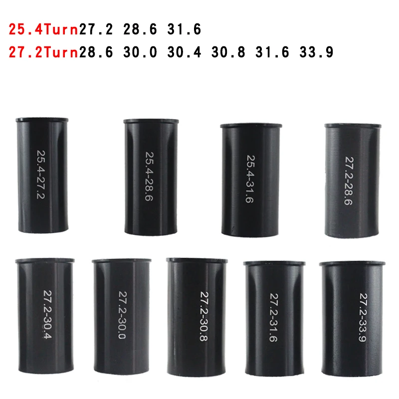 Bicycle Seat Rod Seat Tube, Diameter Change Sleeve, 25.4, 27.4, 28.6, 31.8, 33.9, Adjustable Conversion, Conversion