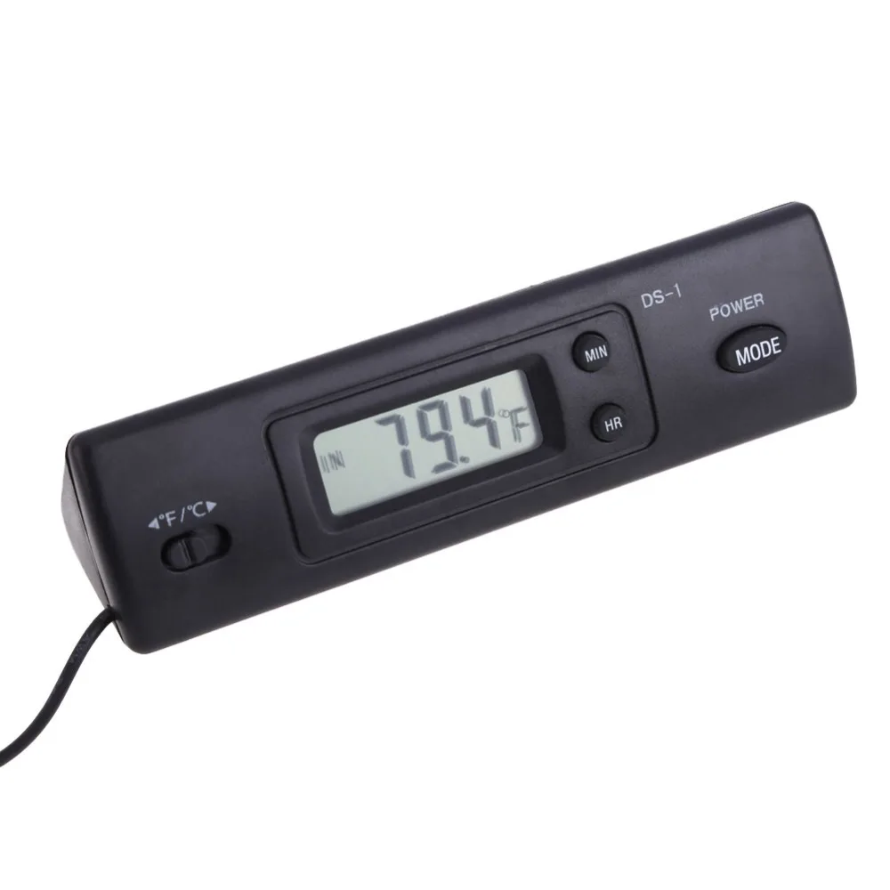 Car Digital Thermometer with 2 Probes In/Out Temperature Temp Gauge Meter Fahrenheit Celsius Thermograph Clock Auto Accessories Car Digital Thermometer with 2 Probes In/Out Temperature Temp Gauge Meter Fahrenheit Celsius Thermograph Clock Auto Accessories