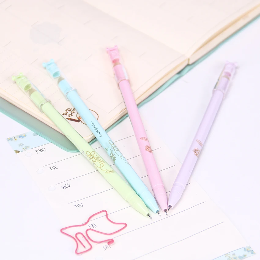 

1PC Magical Erasable Gel Pen Kawaii Stationery Korean Flower Canetas Escolar Papelaria Office School Supplies G-3136