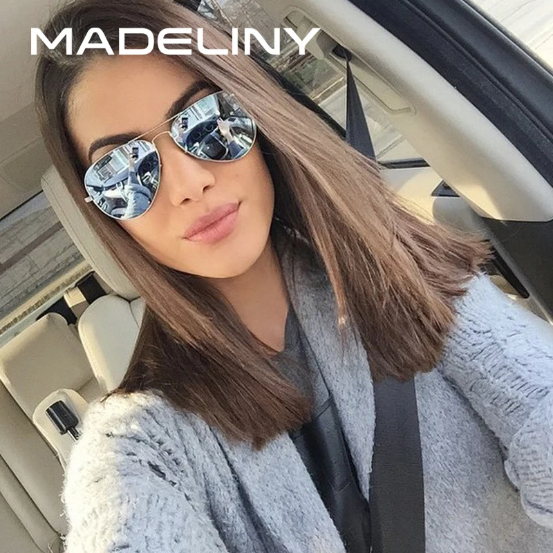 

MADELINY Classic Brand Designer Men's Sunglasses Women Men Driving Mirror Pilot Sun Glasses Female Oculos de sol MA452