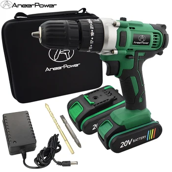 

20V Electric Drill Screwdriver Bit Power Tools Electric Screwdriver Impact Drill Set Tool Mini Rotary Cordless Li-ion Speed Bit