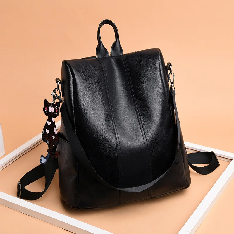 

2019 latest multi-function wild color zipper simple trend soft large capacity travel student exquisite shoulder bag