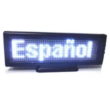 22 см СВЕТОДИОДНЫЙ знак usb зарядка Прокрутка Программируемый Мобильный "бегущая строка" Крытый светодиодный дисплей