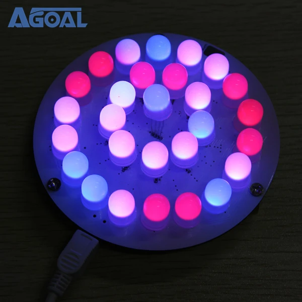 

28pcs Full Color RGB 10MM LED Touch button Aurora Towers Kit soft light DIY part kit spare parts Free Shipping