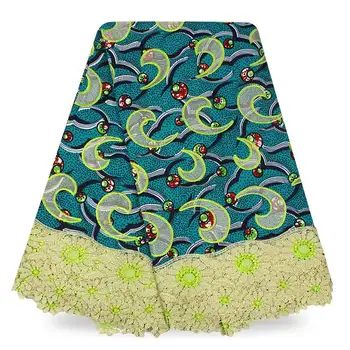 

African Lace Fabric 2018 High Quality Lace Embroidery Nigerian Lace Fabrics Green Ankara Wax Lace Fabric For Dresses WL1-4