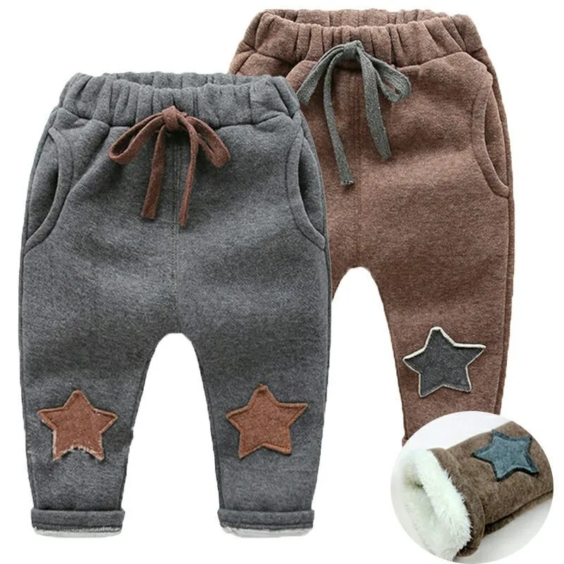 

Boys Pants New Winter Toddler Thicken Pants Newborn Baby Thick Warm Pants Casual Warm Cashmere Velvet Trousers For Boys Leggings