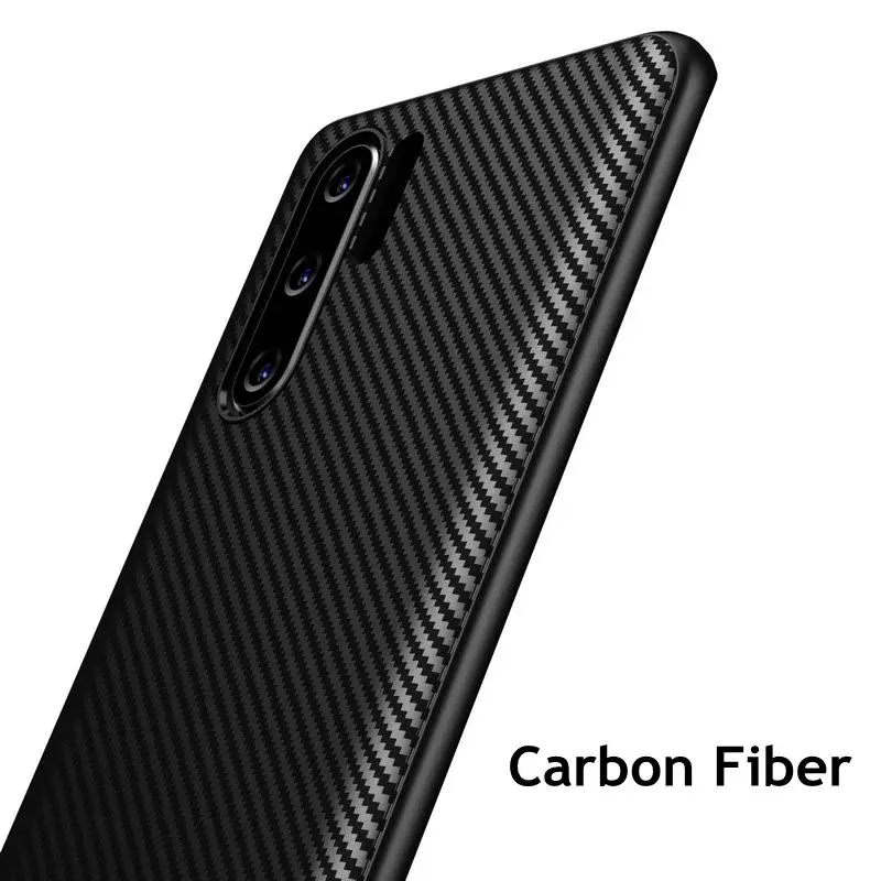 

Business Carbon Fiber Case For Huawei p20 pro p20lite huawei mate20 lite pro Soft Silicon Cover For huawei p30 lite p30 pro Case