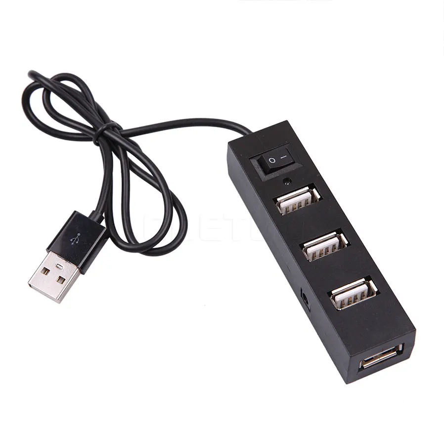 3 портовый USB разветвитель kebidumei 2 0 высокоскоростной с выключателем питания для