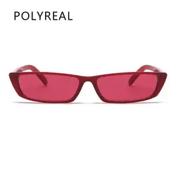 POLYREAL 2018 новых малых "кошачий глаз" Для женщин Брендовая Дизайнерская обувь Cateye Солнцезащитные очки для модных дам UV400