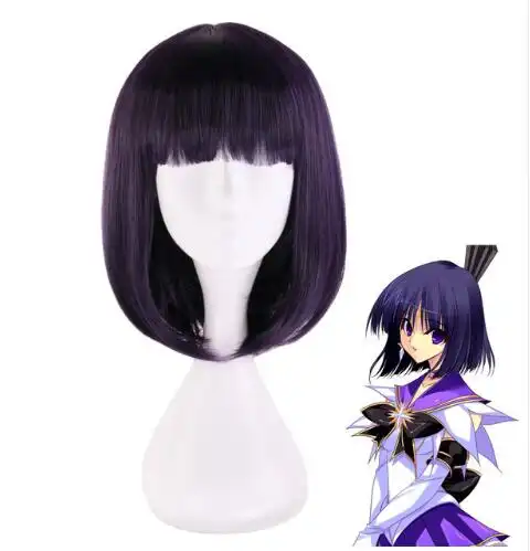 Anime Sailor Moon Sailor Saturn Wig Cosplay Wigs Tomoe Hotaru 35cm