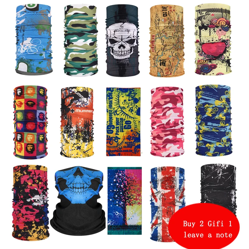 Buy Two Get One Bicycle Seamless Bandanas Bike Magic Scarf Cycling
