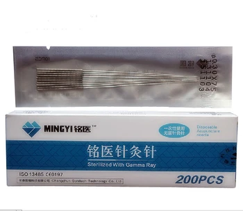 

200 pcs mingyi sterilized acupuncture needles Disposable single use acupuncture massage beauty needle