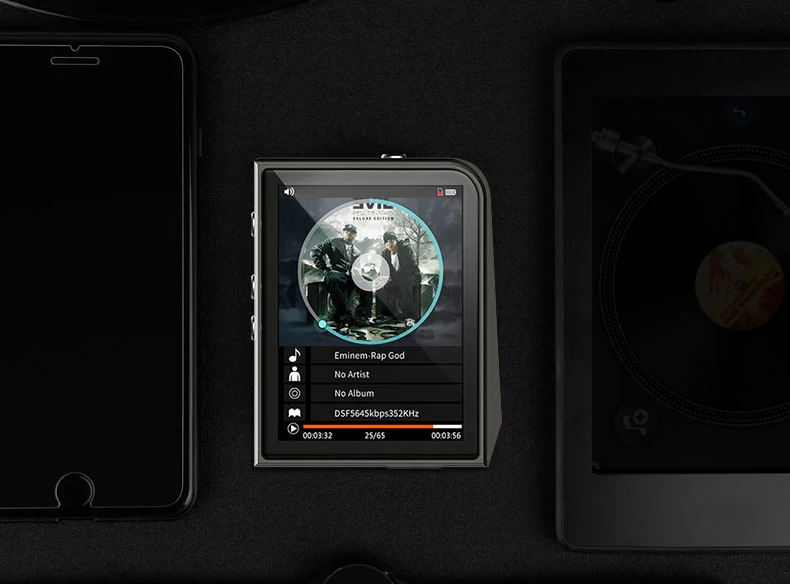 Мини Спортивный MP3 плеер ruidu A50 HD без потерь с экраном 2,5 дюйма, Hifi MP3 музыкальный плеер с поддержкой карт TF 128G/DSD256