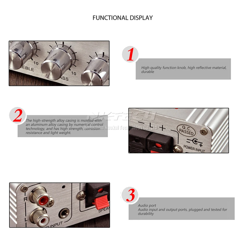 LP-268 Lepy мини усилитель мощности цифровой плеер 2CH 15 Вт Hi-Fi стерео аудио для MP3 MP4 ПК в автомобиле домашняя Поддержка FM радио супер бас