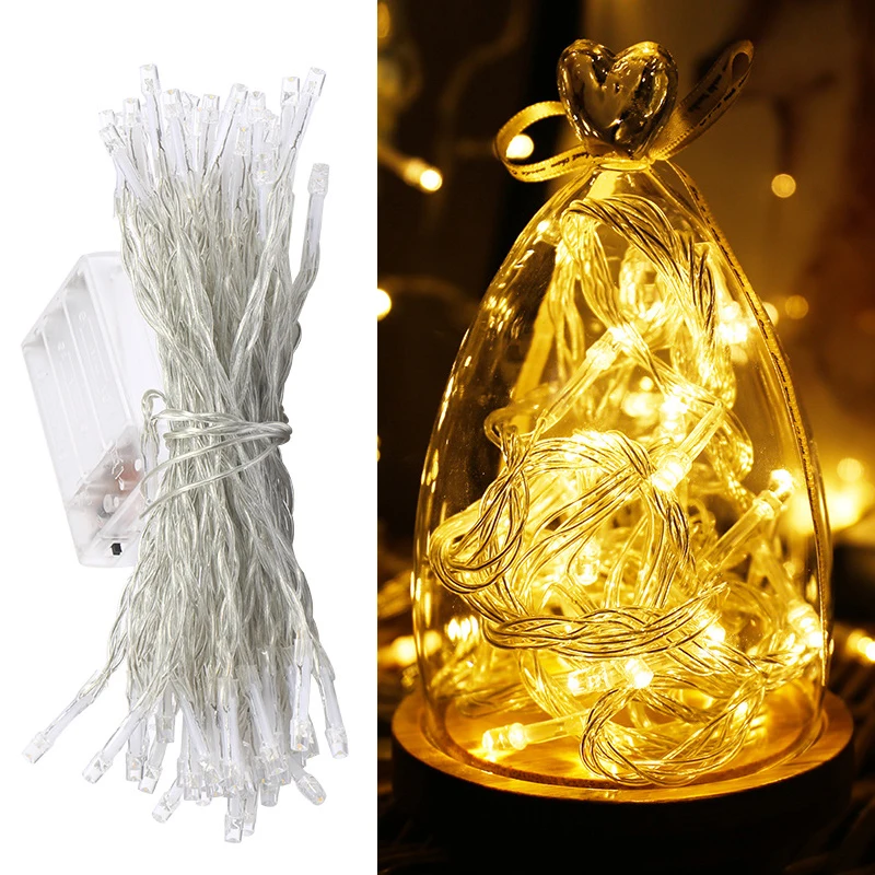 

5m Fairy Mini Bulb String Lights Decorative Battery Powered Led Twinkle Strip Lights for Bedroom Crafts Home Wall Decoration