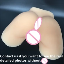 Hot selling black flesh realistic big ass and pussy with full silicone man font b masturbator