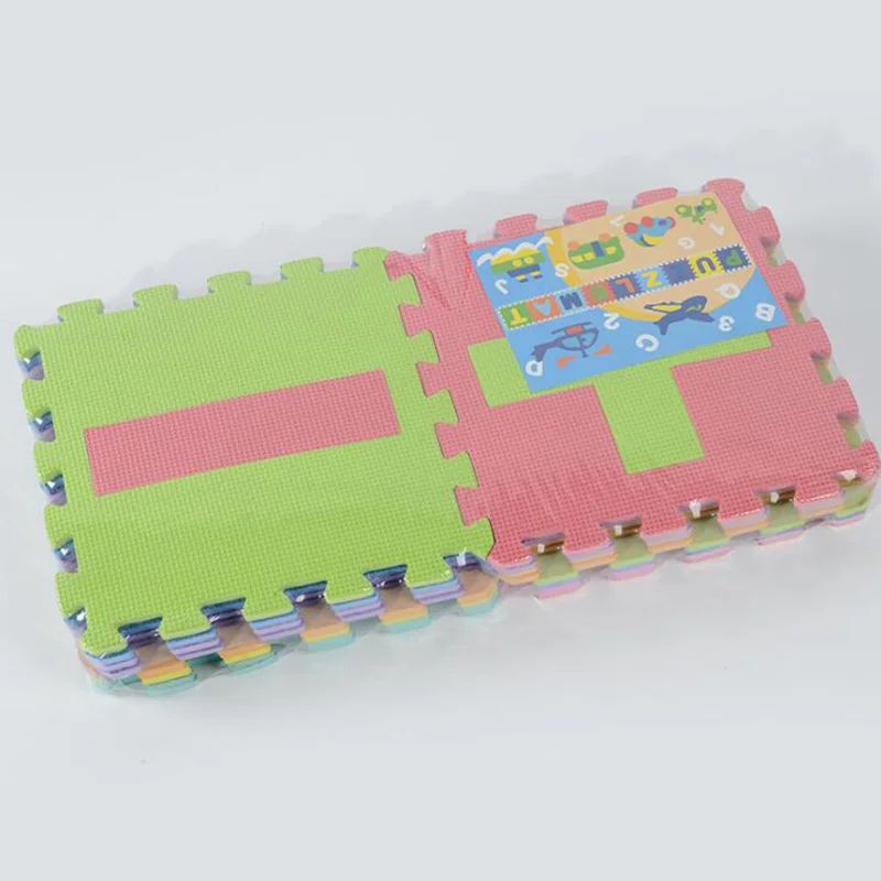 16pcs/set 30*30*0.9CM EVA Foam Baby Play Mat Split Joint Puzzle Mat Baby Room Floor Carpet Figures Playmat Baby Crawling Pad