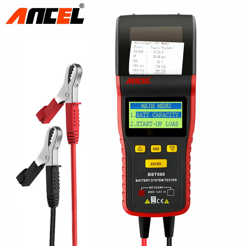 Ancel BST500 12V 24V Car Battery Tester Analyzer Automotive Car 24V