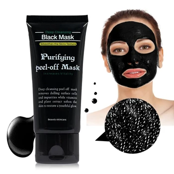 

Face Care Black Mud Cleansing Suction Purifying Peel Off Facial Skin Mask Nose Blackhead Remover Acne Treatment Dropshipping
