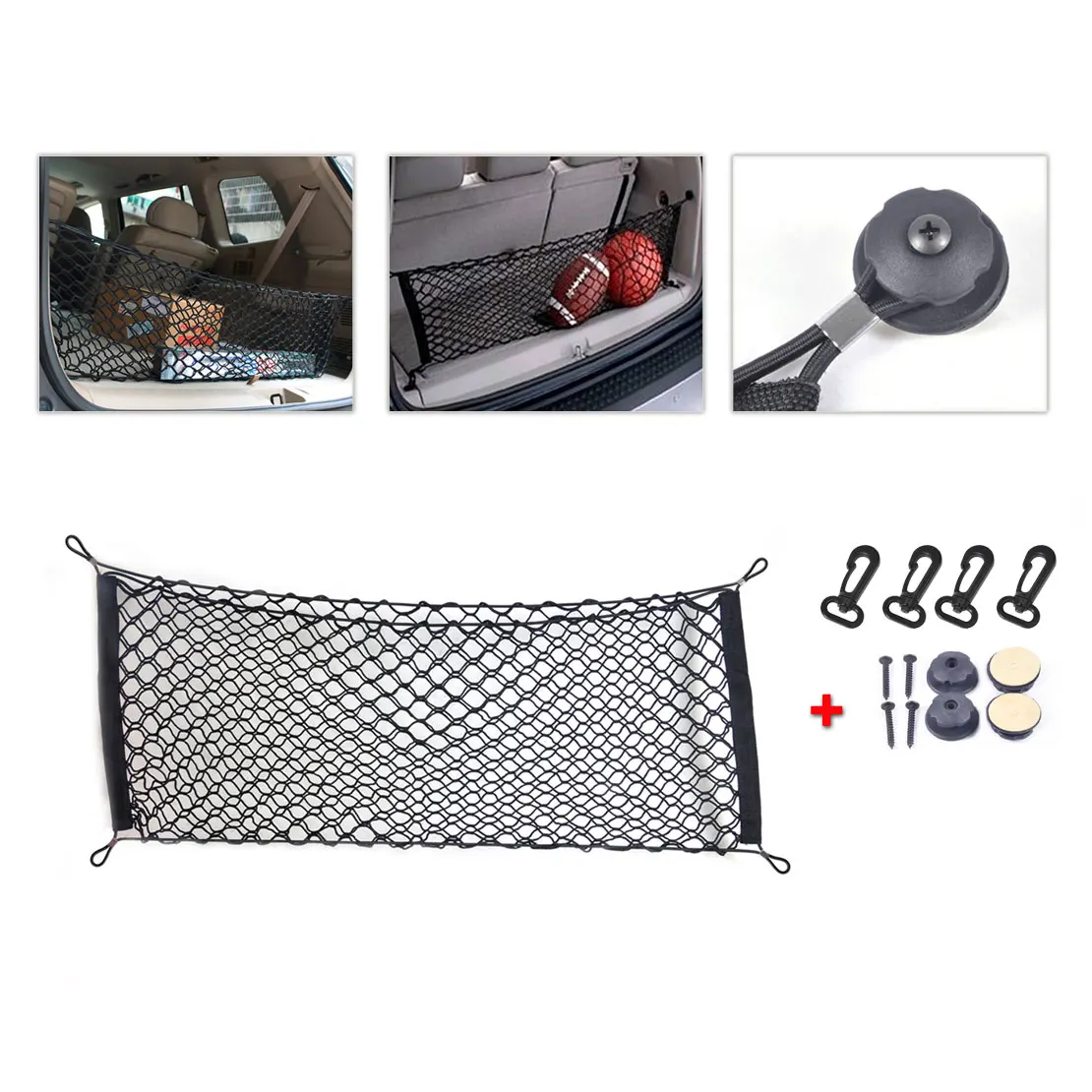 DWCX Universal Versatile font b Car b font SUV Hatchback Elastic Safety Rear Cargo Trunk font