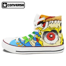 Colorful Converse Chuck Taylor Women Men Shoes Totem Design Hand Painted High Top Canvas Sneakers Boys Girls Gifts