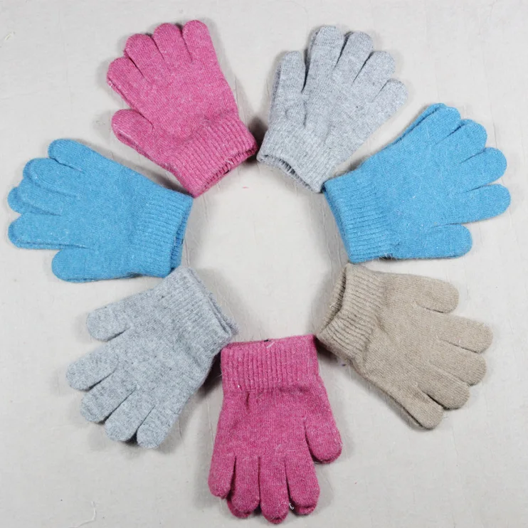 wholesale Children wool gloves kids gloves infant wool gloves for children 3 7 years old 20pairs