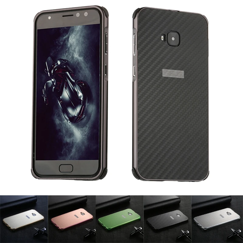 Чехол для ASUS ZenFone 4 Selfie Pro ZD552KL с алюминиевой металлической рамкой + задняя крышка