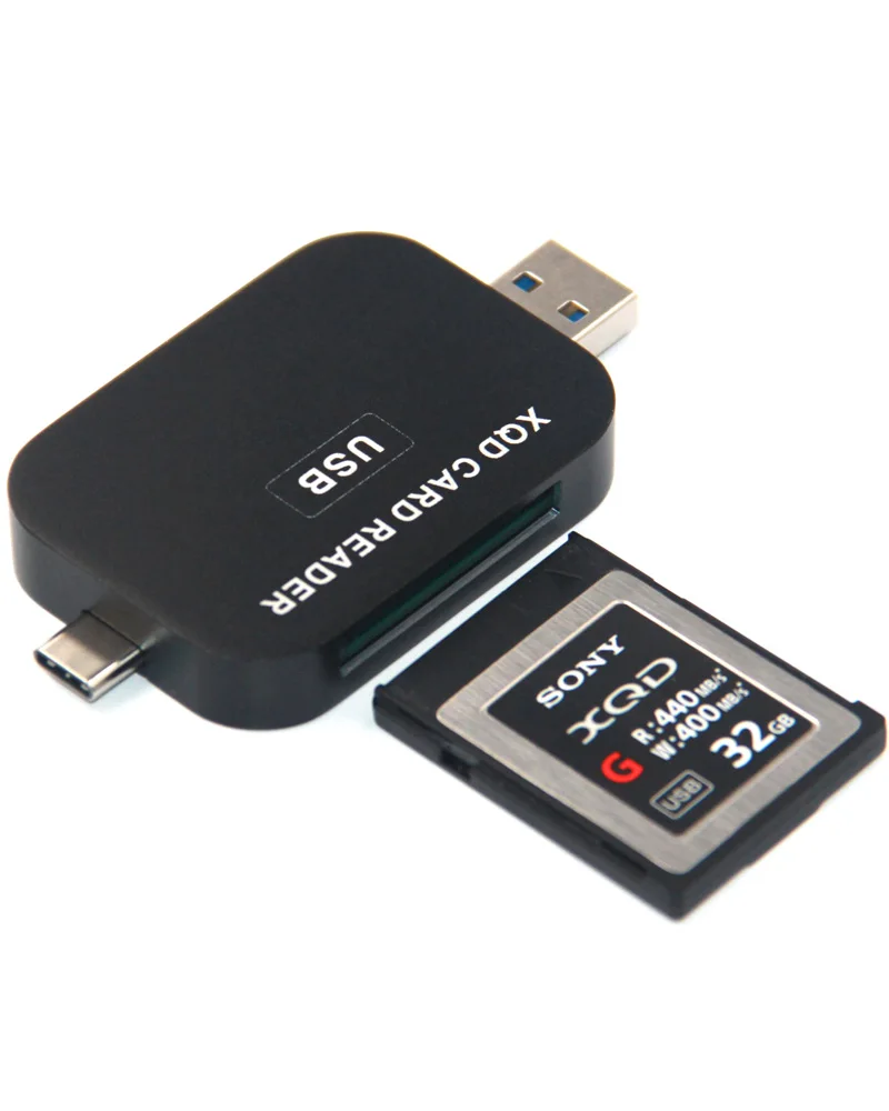 XQD кардридер USB3.1 type C и USB3.0 2в1 Кардридер высокоскоростной SD кард-ридер для SONY NIKON LUMIX камеры для Windows Mac OS