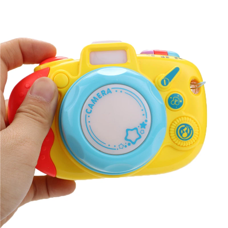 

Plastic Musical Camera Toy Taking Photo Montessori Learning Machine Sound Light Funny Educational Toys For Children Gift