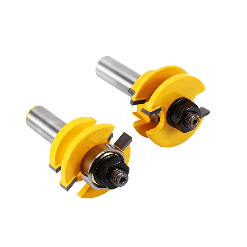 

2pcs/set Rail Stile Router Bit Shaker 1/2'' Shank Woodworking Chisel Cutter Tool