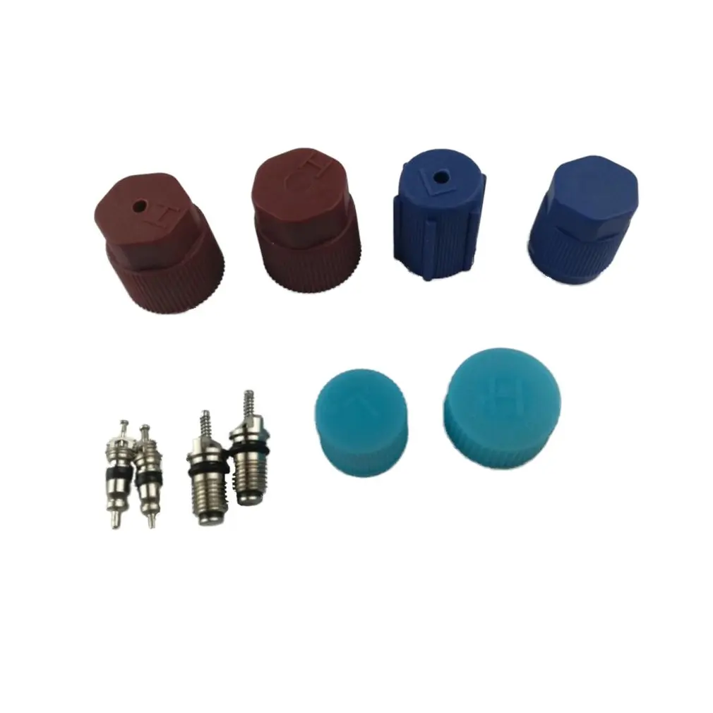 

AC A/C System Cap & Valve Cores Santech Rapid Seal Kit Air Conditioning Service for Car AC System Repair