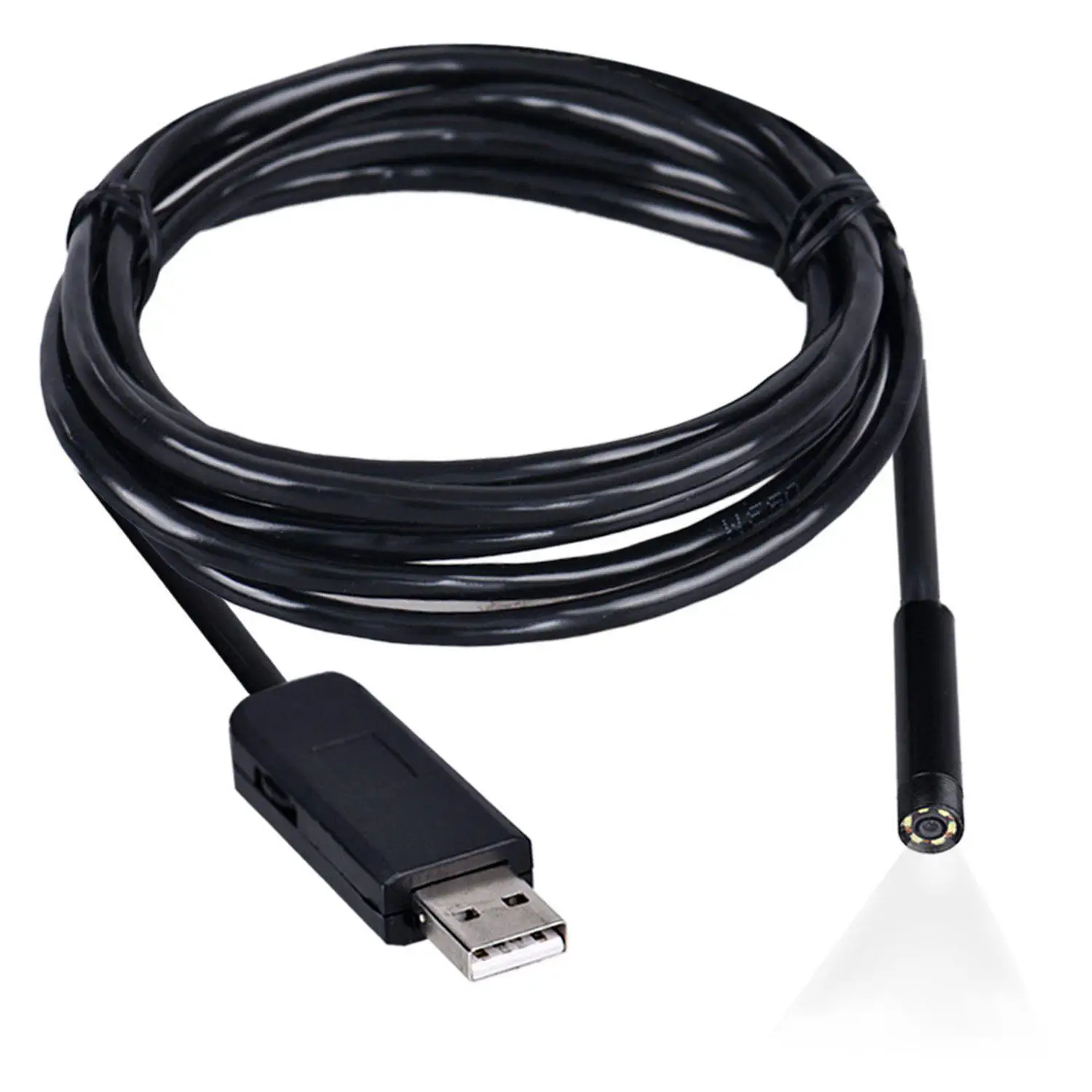 

2 pcs of MOOL Mini Camera 7mm 6 LED USB Waterproof Endoscope Borescope Snake Inspection Video Camera