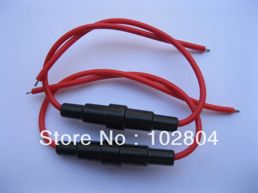 

400 Pcs 5x20mm Fuse Holder In-line Screw Type with Wire
